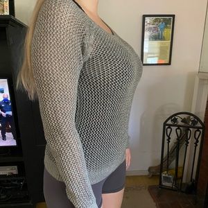 Grey hollister sweater